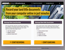Tablet Screenshot of mscountyrecording.com